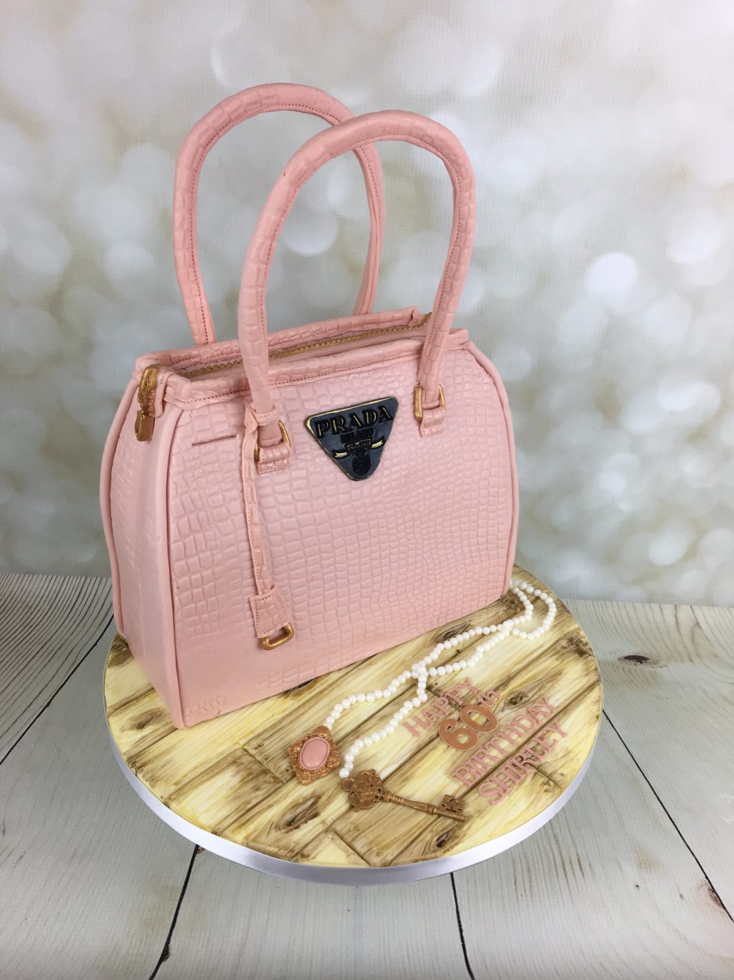 Pink bag cake