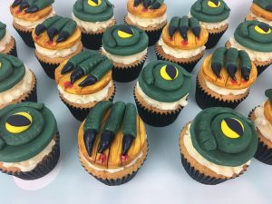 Godzilla cupcakes