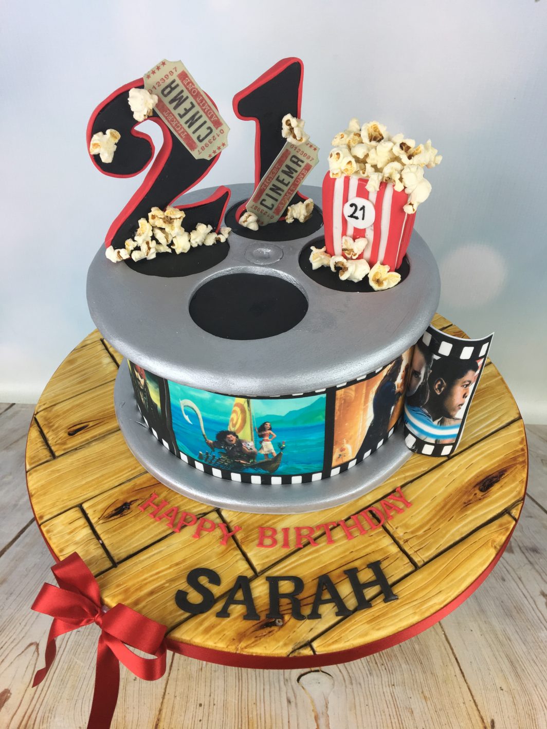 Movie birthday cake