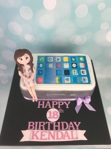 sugar figure birthday cake